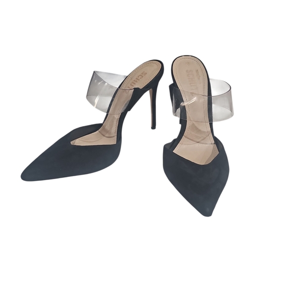 SCHUTZ Sionne Suede Heels• Sz 7.5 GUC - Picture 5 of 9